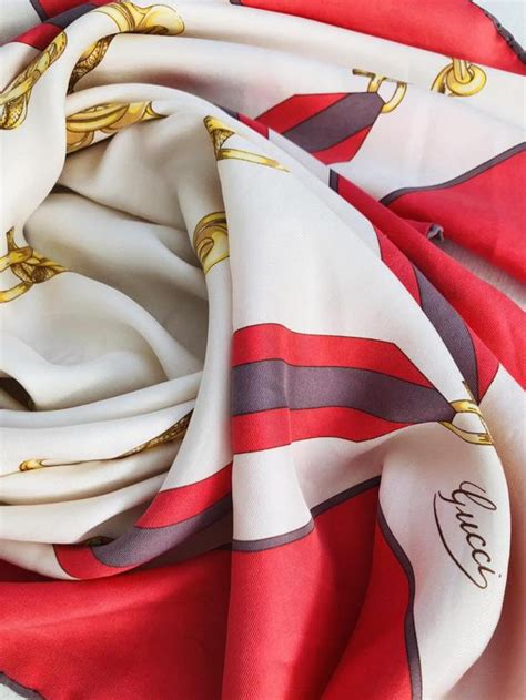 scarf gucci silk|Gucci silk scarf vintage.